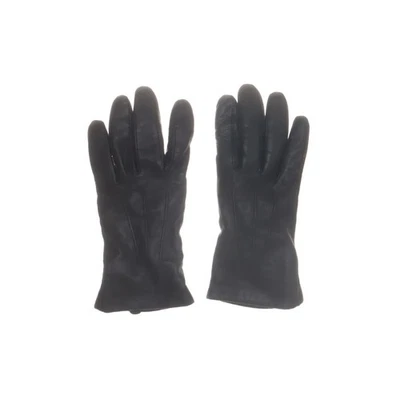 Macars à main, gants en cuir, taille : 5 1/2, cuir/polyamide/laine, noir #2IJ - Photo 1/4