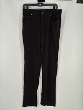 Versace Classic V2 Chino Pants Black Slacks Solid Black Made In Italy Mens 33x32