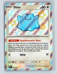 Ditto 201/091 Paldean Fates