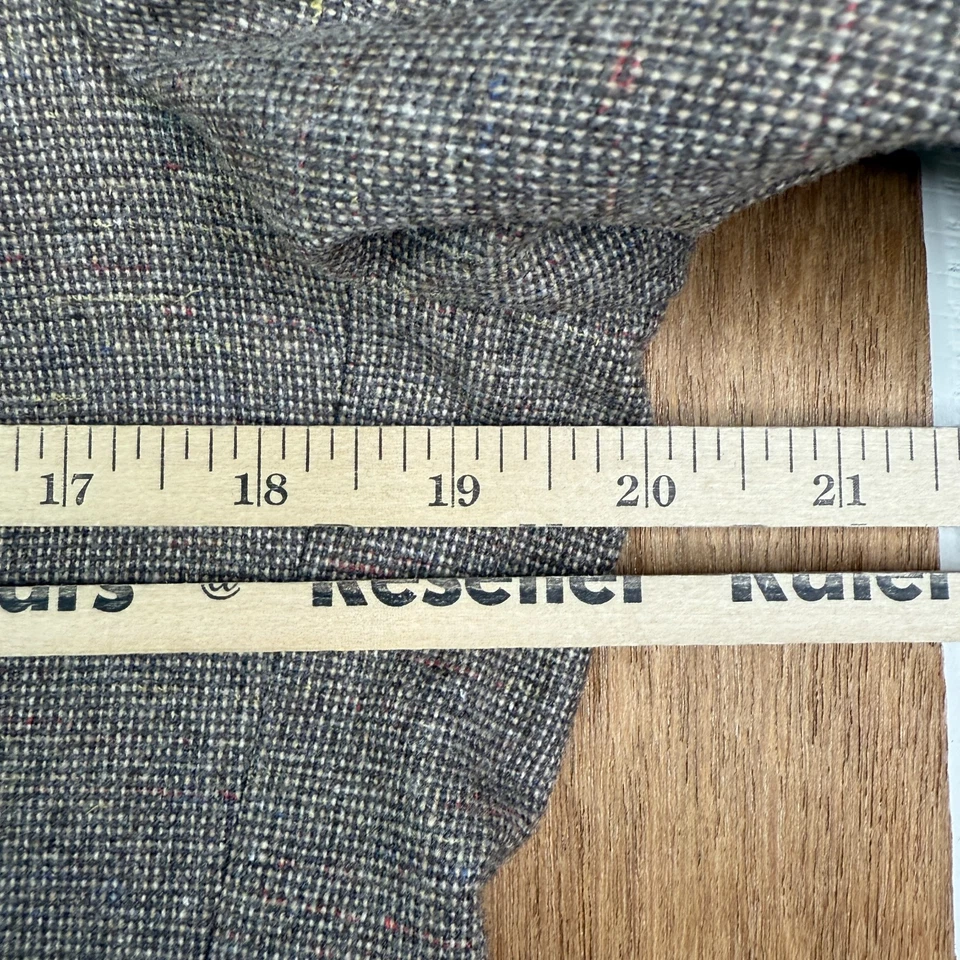 VTG Tweed Suit Mens 40R Brown Microtweed 2 Button Gentry Canvas Wool 3 Piece - Image 3 of 4