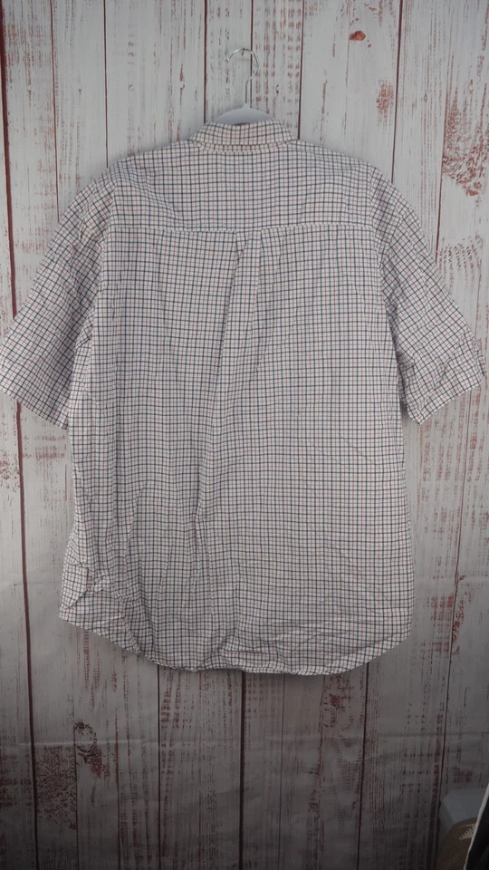 Lyle & Scott Shirt Men's XL Combed Cotton Short Sleeve Button Up Plaid - Image 2 of 4