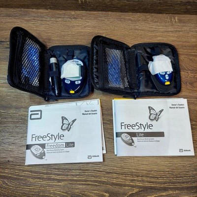 Abbott FreeStyle Freedom Lite Blood Glucose Monitoring System Meter Kit