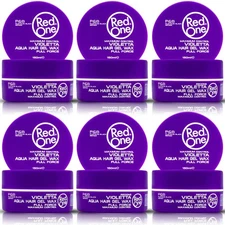 6X RedOne Violetta Aqua Hair Wax 150ml (5.07 fl oz) | Edge Control & Braid Gel