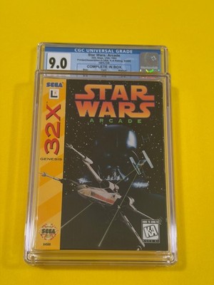 Star Wars Arcade (CGC 9.0 w/ 9.6 Cart!!!!!) Sega Genesis 32X not WATA PSA VGA  