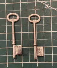 2 Skeleton Keys Dominion Lock B9 45m Ilco Larger Uncut Steel Blanks Locksmith