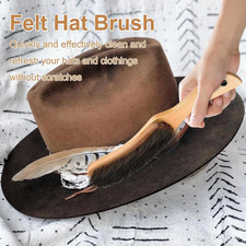 Starfa Lab 2 PCS Felt Hat Brushes Kit,Cowboy Hat Cleaner Including Horse Hair...