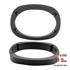 2Pcs Universal Plastic Vehicle Speaker Spacer Ring Adapter, Beveled 6x9 Inch