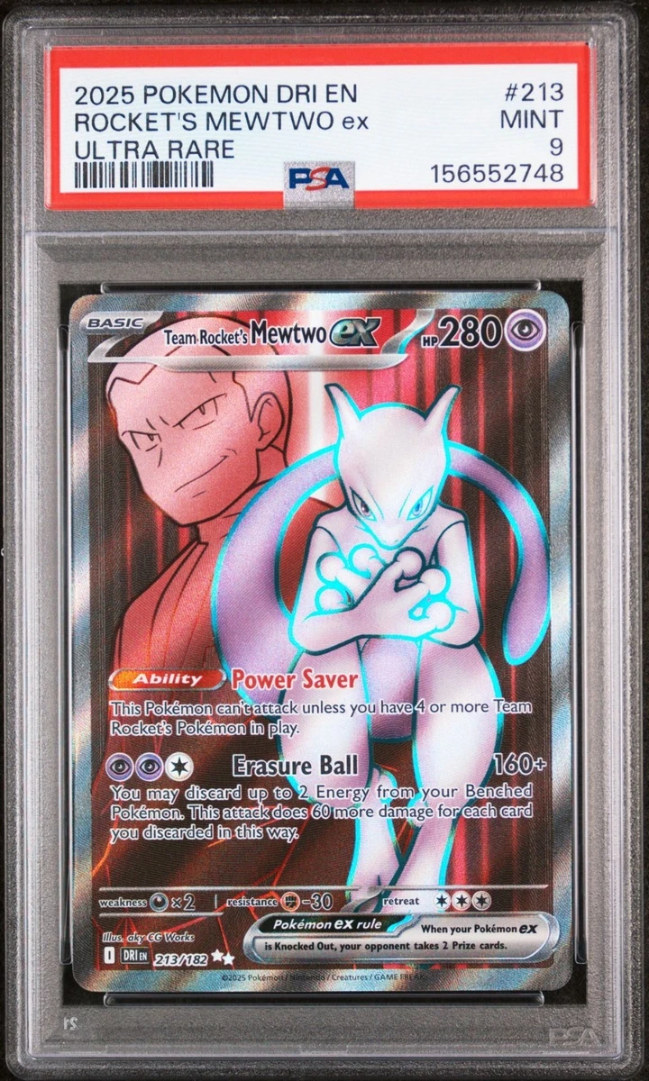 Mewtwo Pokémon TCG Professional Sports Authenticator (PSA) Grade 9