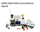 LEGO 6348 Police Surveillance Squad Truck Trailer City 1994 Vintage Set Complete