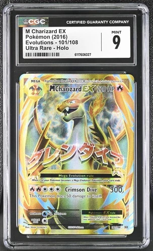 CGC 9 M Charizard EX 101/108 Ultra Rare Holo Evolutions Pokemon