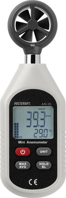 Voltcraft AN-10 Anemometer 0.3 - 30 m/s Magnet-Flügelrad inkl. Temperaturmessung