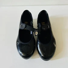 BLOCH Black Techno Tap Shoes Little Girls Toddlers Size 10 W
