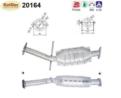   Katalysator für Ford Escort/Orion, 1.3/1.4/1.6, Euro 2