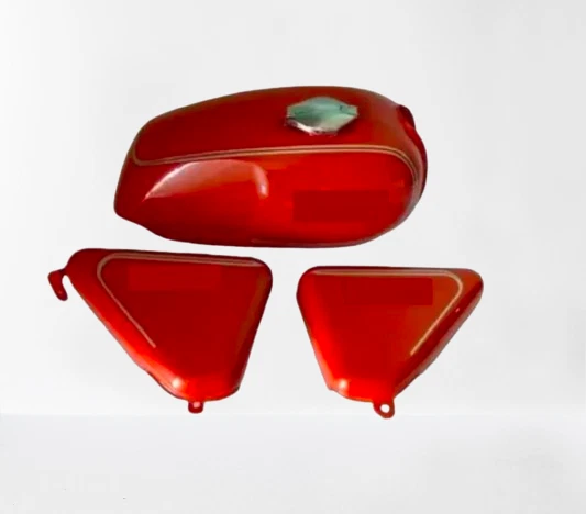 APTO PARA Norton Commando Roadster Rojo Tanque de Gasolina 850 Panel Lateral CON TAPA Foto 2 de 4