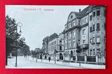 AK REICHENBACH im Vogtland um 1910 Blick in die Bahnhofstrasse  ( 157387