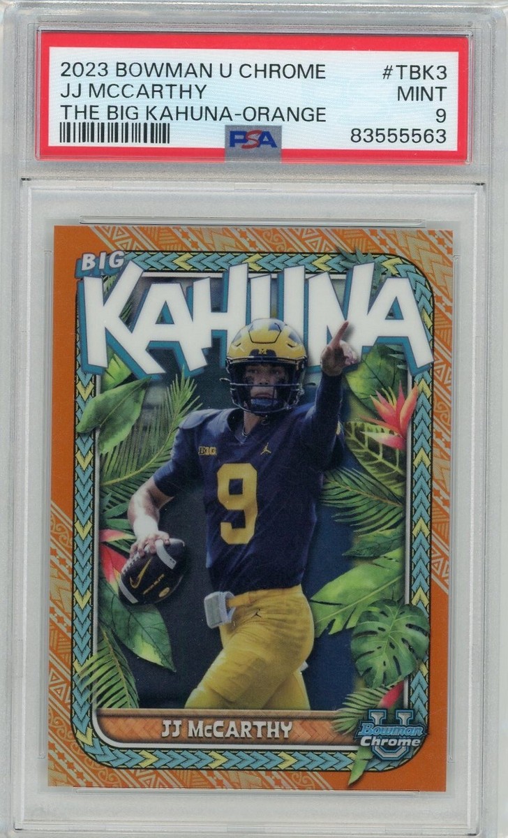 2023 Bowman University Chrome #TBK3 J.J. McCarthy Big Kahuna