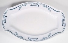 V&B Jugendstil, Große Servierplatte, Villeroy & Boch Mettlach, um 1900, #BA80