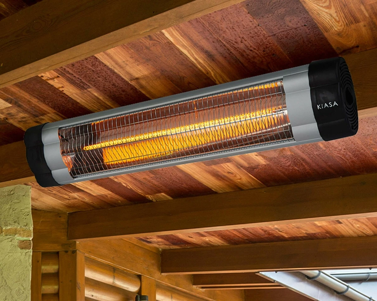 KIASA -2500W -Wall Mount Radiant Infrared Patio Heater -Garden Heater -FREE  case | eBay