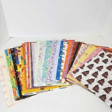 Mixed Lot of 40 Pages Holiday Special Occasion Print 12x12 Scrapbook Cardstock