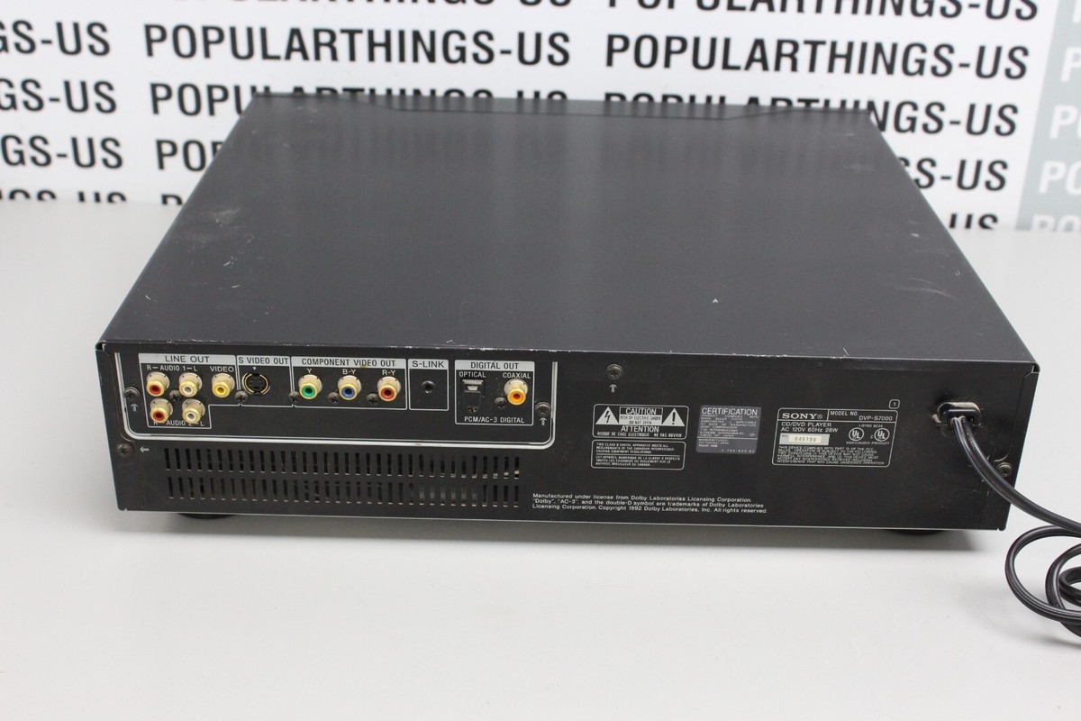 美品 動作OK SONY DVP-S7000 DVDプレーヤー ソニー 最初期 Sony DVP