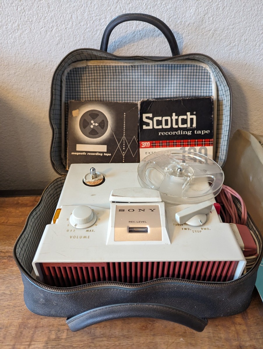 Sony Tapecorder 111 Vintage Reel to Reel Tape Recorder Player W  