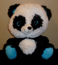 Panda with Blue Sparkly Eyes 14" Stuffed Animal by A Plush Toy And Import Co.