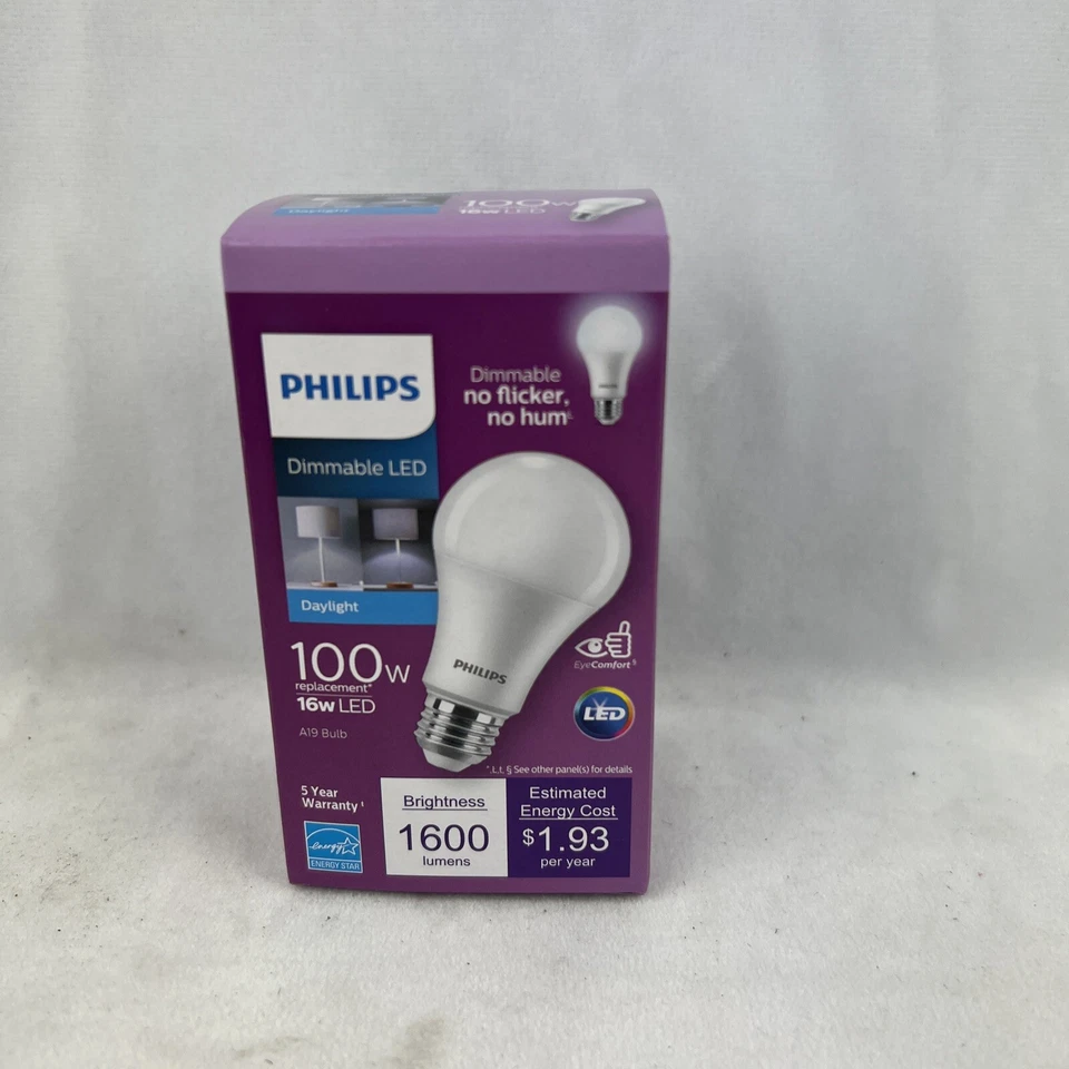 Philips Lighting 16A19/Per/950/P/E26/Dim 6/1Fb T20 Led Bulb,16W Case of 6 - Image 2 of 4