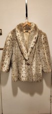 Faux Lynx Fur Coat Size 3x ☆made In U.s.a.☆ Nice!!!