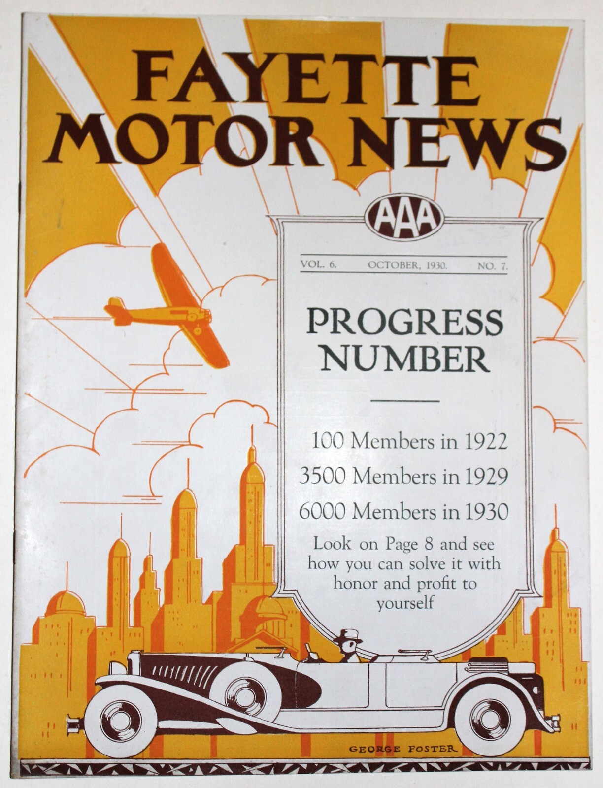 OCT. 1930 ISSUE OF THE FAYETTE MOTOR NEWS BY THE UNIONTOWN, PA MOTOR