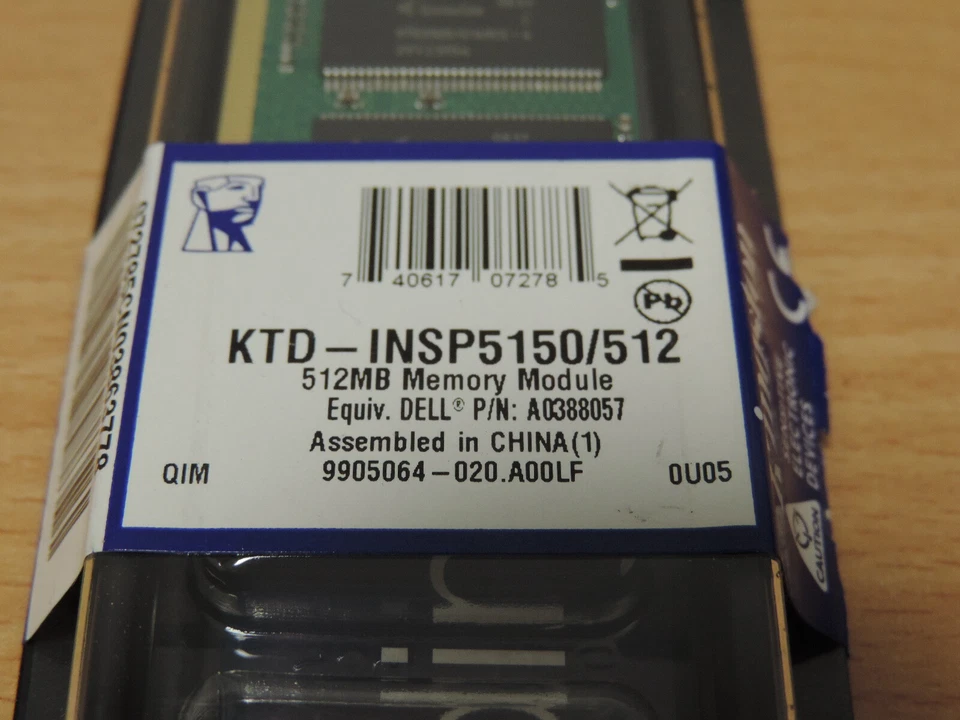 Kingston KTD-INSP5150/512 512 MB RAM Module SK022 CC 16 - Image 4 of 4