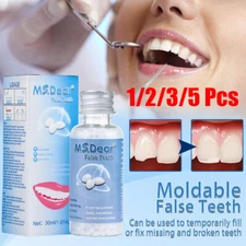 1-5pcs Tooth Repair Tools Temporary Teeth Replacement for Missing & Broken Teeth