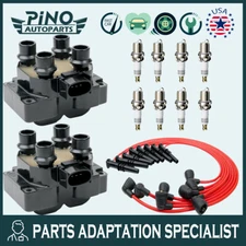 OEM New Ignition Coil+Spark Plug+Wire For Ford Escort Explorer Mazda626 FD487