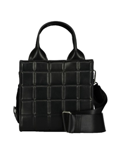 Sam Edelman Jianna Woven Nylon Large Backpack Black/Gold  display picture 1
