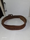Leather Gun Belt Hunter 27-125 M Brown Leather Ammo Belt Size 40in  — photo 3