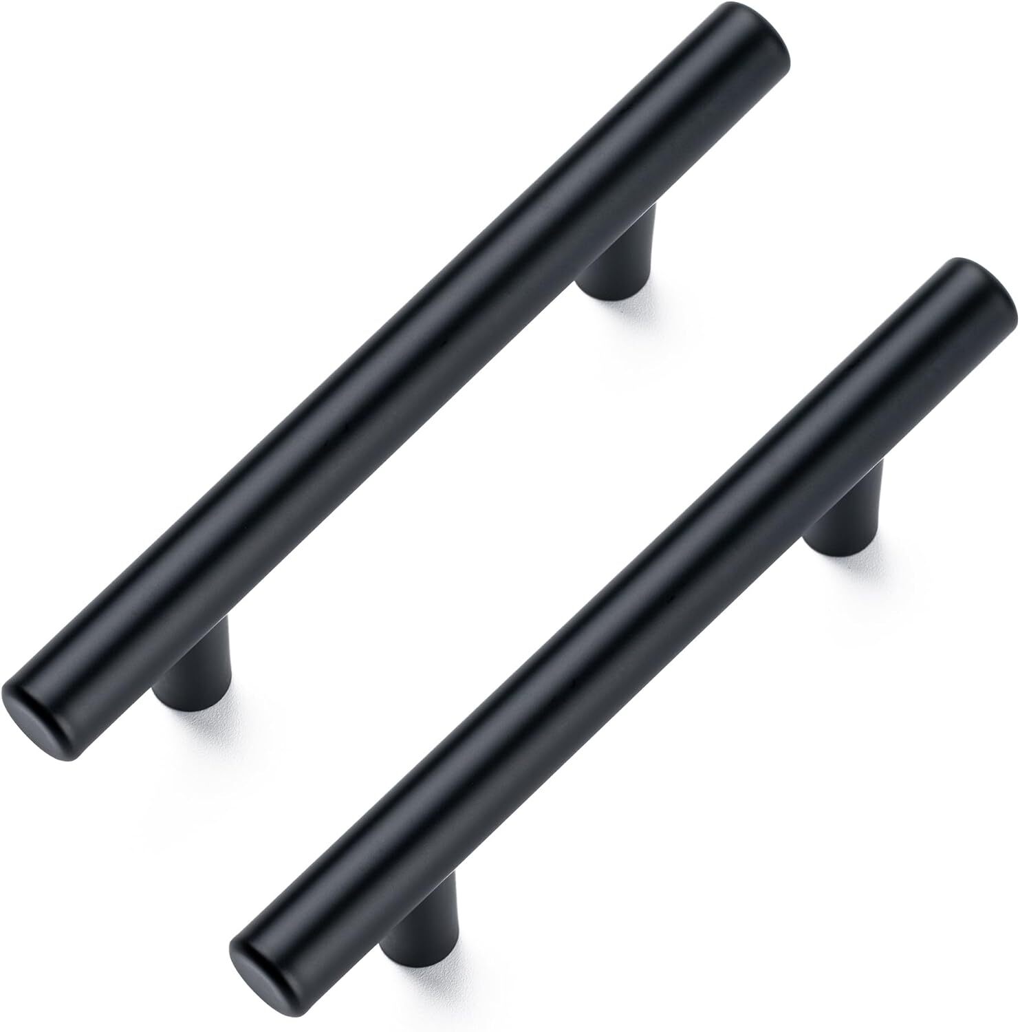 10 Pack Cabinet Pulls Matte Black Stainless Handles Black-10