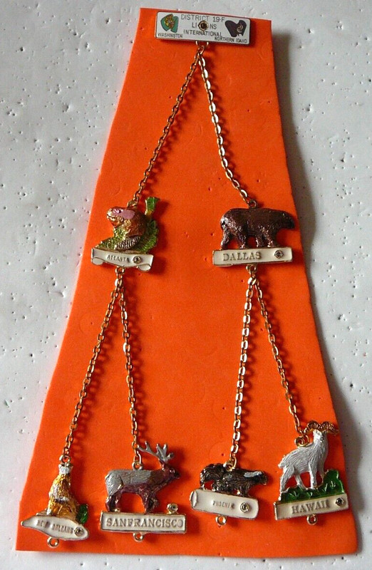 Lions Club Pins - DISTRICT 19-F CONVENTION ANIMAL SERIES