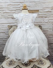 Free Shipping  Economic Baptism Dress, Christening Gown, Baby Girl White Dress