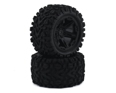 Traxxas Talon EXT Reifen auf RXT Felgen 2.8 schwarz TRX6774 Rustler VXL, ...