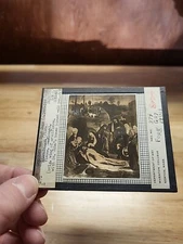 Vtg Magic Lantern Slide-"Lamentation"-Painting By Geertgen Tot Sint Jans