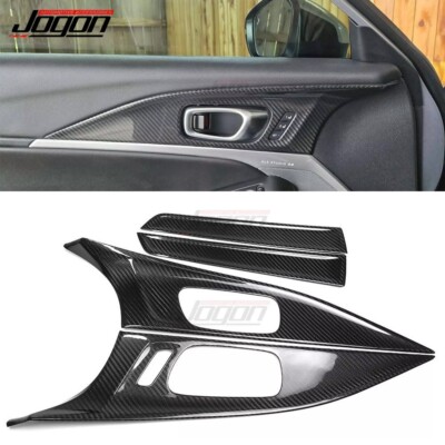 For Acura Integra Elite A-Spec Type-S 2022+ Carbon Inter Door Handle Panel Trim