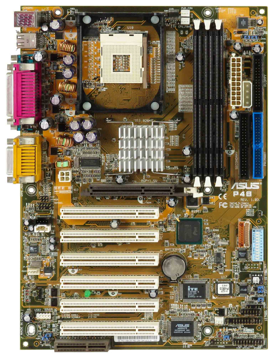 Mainboard Asus P4B Socket 478 3x SDRAM 6x PCI AGP ATX for sale