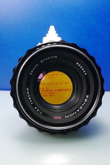 Zenza Bronica ZENZANON S 80mm F2.8 レンズ Zenza Bronica ZENZANON RARE 80mm f2.4 Camera Lens On Mount JAPAN