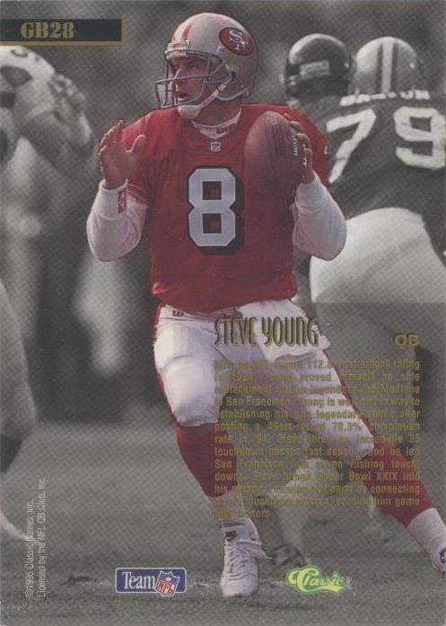 1995 Classic Pro Line Steve Young #GB28 for sale | eBay 1995 Classic Pro Line Steve Young #GB28 for sale | eBay