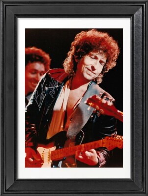 Bob Dylan + Autograph With Picture Frame + Tempest Oh Mercy Infidels Singer