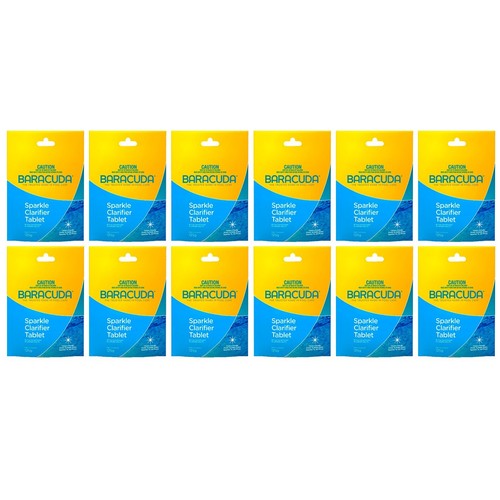 12x Sparkle Clarifier Tablet 125g Baracuda Clarifier Strength Clear Cloudy Water - Picture 3 of 4