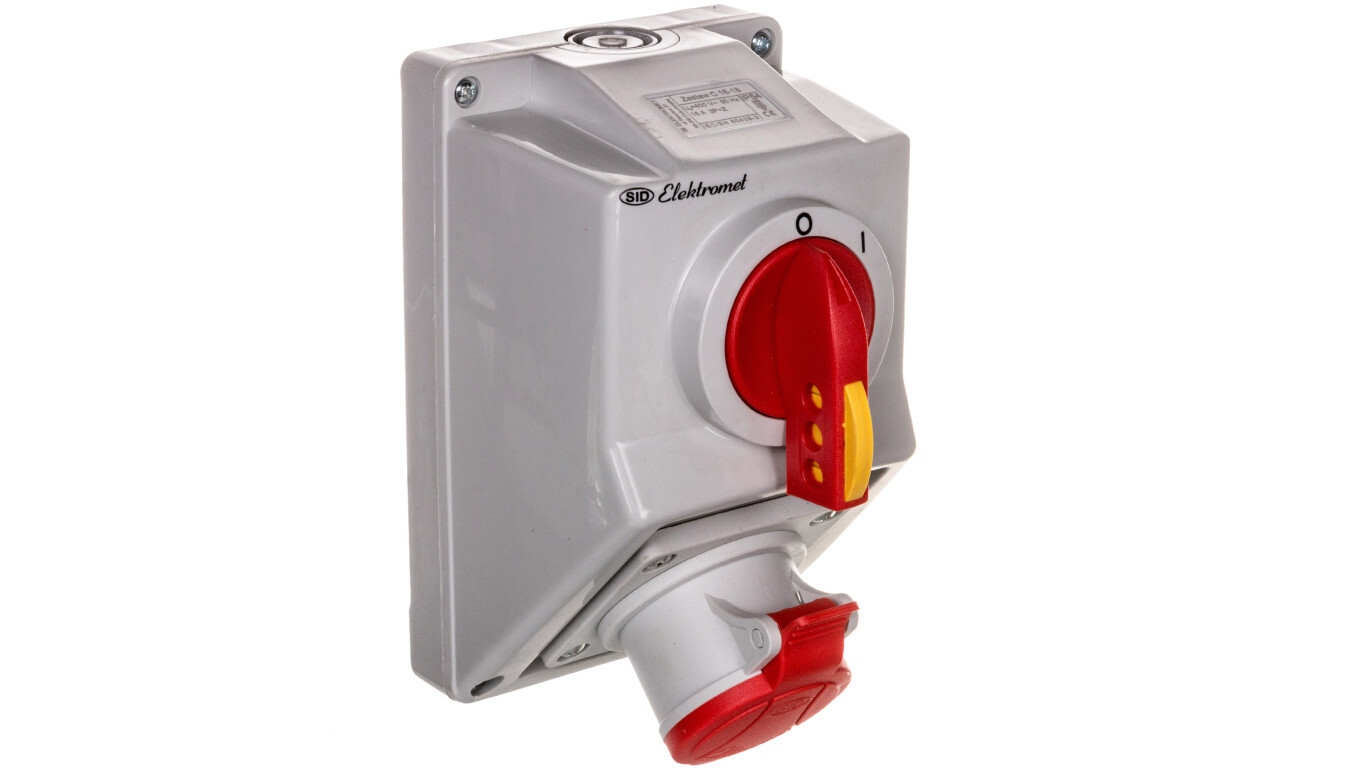 Installation kit with socket 4P (0-I) 16A IP54 C16-18 971601 /T2UK