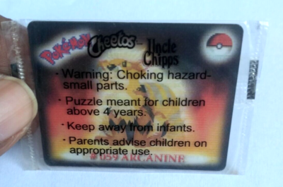 cheetos pokemon cards 2003 CHEETOS POKEMON GEN 1 EVOLUTION MOTION CARD #058 GROWLITHE #059  ARCAMINE