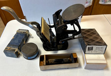 Antique Sigwalt No. 10 Cast Iron Table Top Printing Press Letterpress 1900's