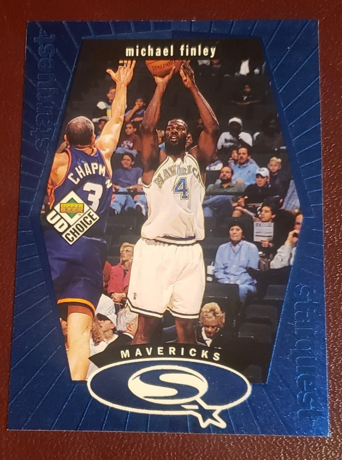 1998 Upper Deck Choice- Starquest Blue #SQ6 Michael Finley G/F Dallas Mavericks