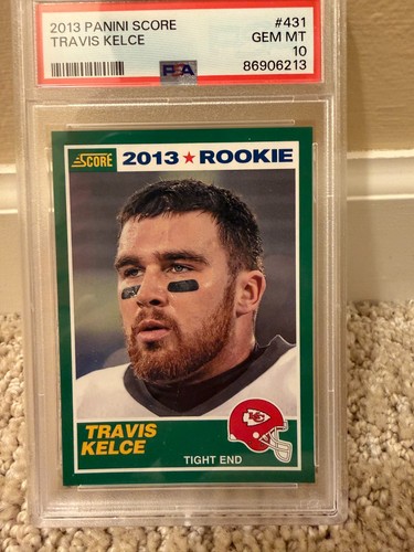 2013 Panini Score Travis Kelce RC Rookie #431 Kansas City Chiefs PSA 10 Gem Mint